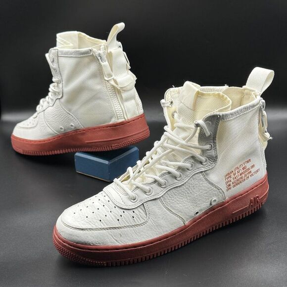 Nike SF Air Force 1 Mid 'Red Ivory' - Picture 7 of 11